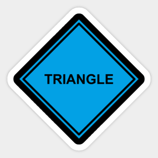 Blue Triangle Sticker